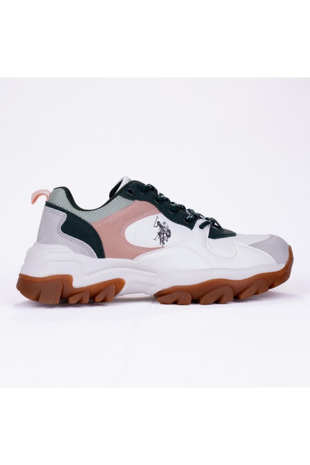 U.s Polo Assn Tracky Beyaz Yeşil Günlük Kadın Spor Ayakkabı / Beden : 37 / Cinsiyet : Kadın / Kız