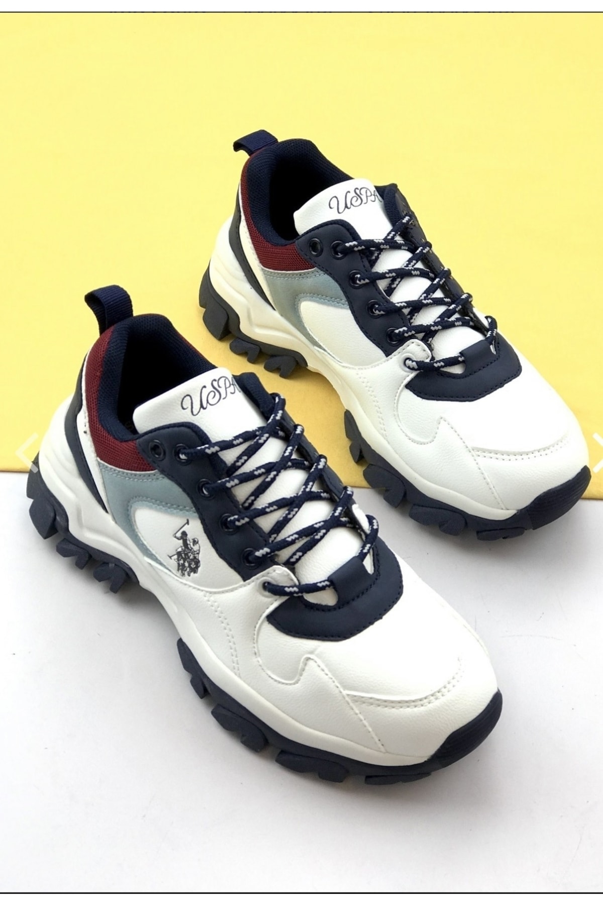 Beyaz - U.s Polo Assn Tracky Kadın Renkli Sneaker / Beden : 37 / Cinsiyet : Kadın / Kız