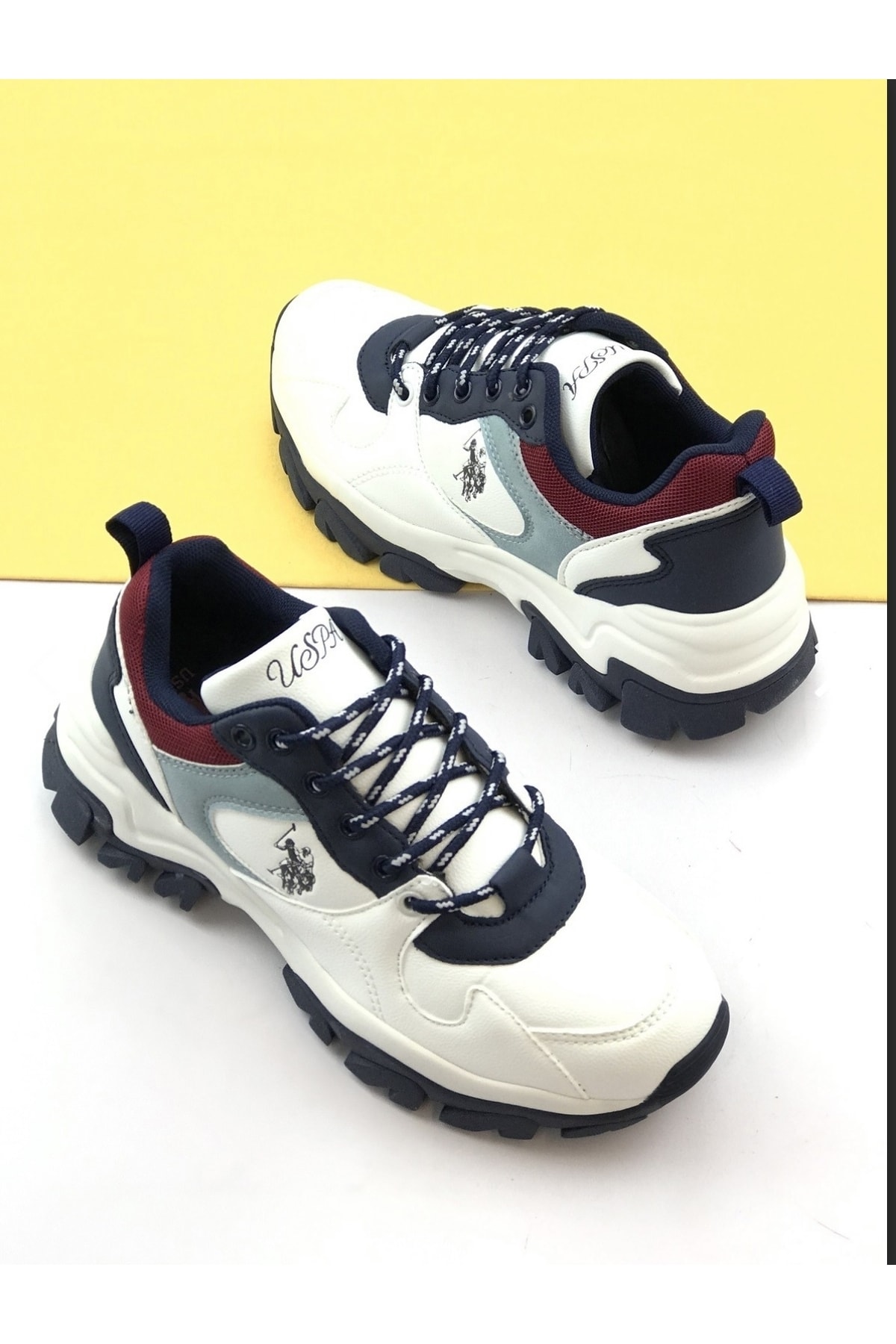 Beyaz - U.s Polo Assn Tracky Kadın Renkli Sneaker / Beden : 37 / Cinsiyet : Kadın / Kız