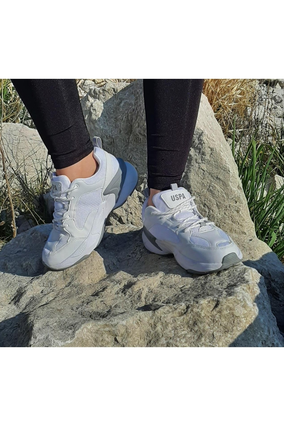 U.s.polo Maybe Beyaz Içi Fuspetli Kalın Taban Kadın Spor Ayakkabı / Beden : 39 / Cinsiyet : Kadın / Kız