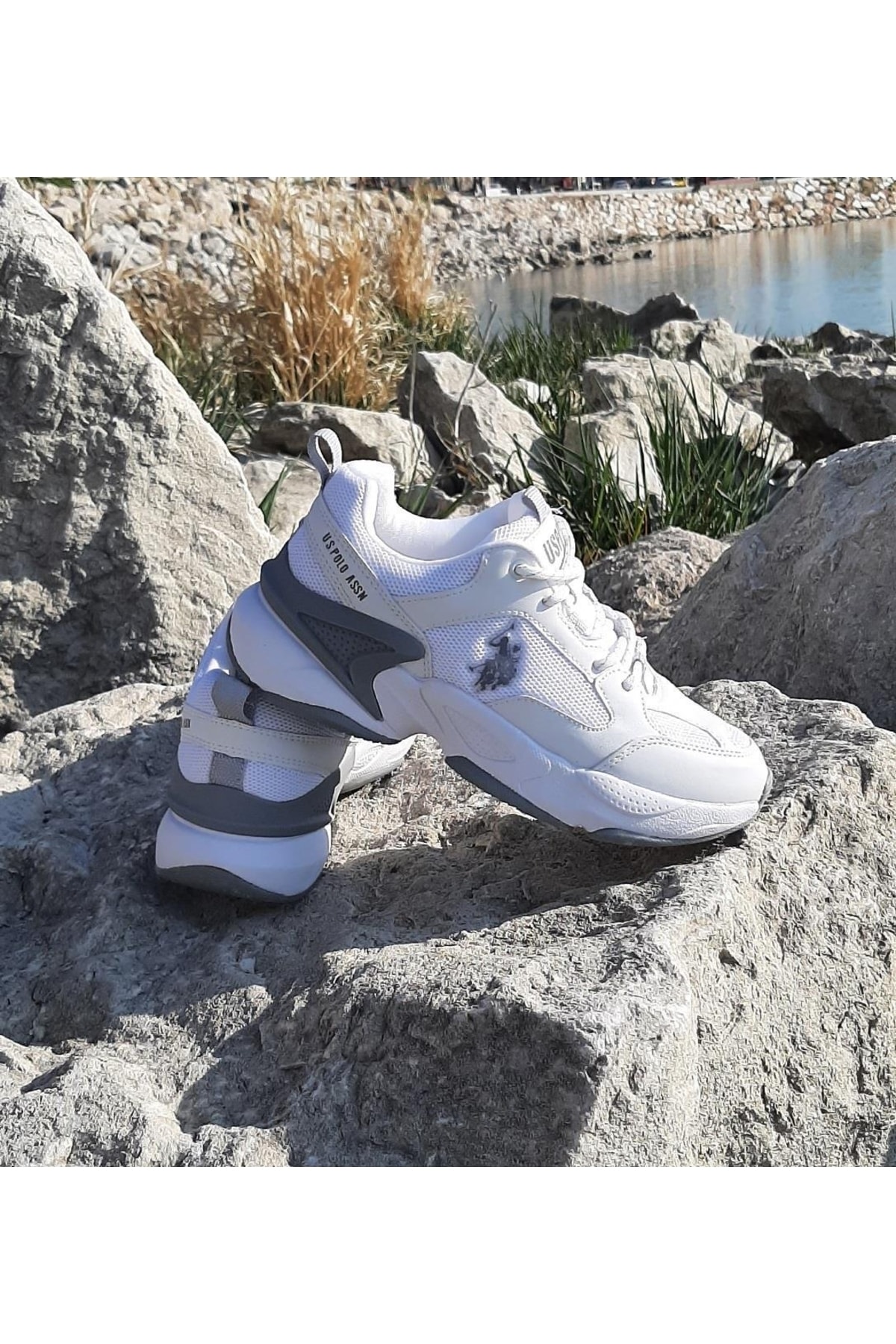 U.s.polo Maybe Beyaz Içi Fuspetli Kalın Taban Kadın Spor Ayakkabı / Beden : 36 / Cinsiyet : Kadın / Kız