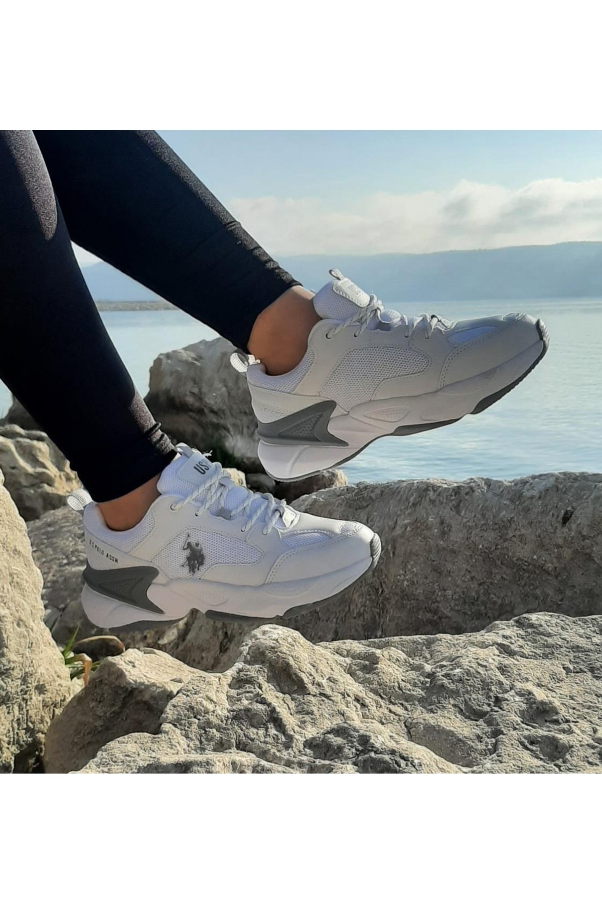 U.s.polo Maybe Beyaz Içi Fuspetli Kalın Taban Kadın Spor Ayakkabı / Beden : 39 / Cinsiyet : Kadın / Kız