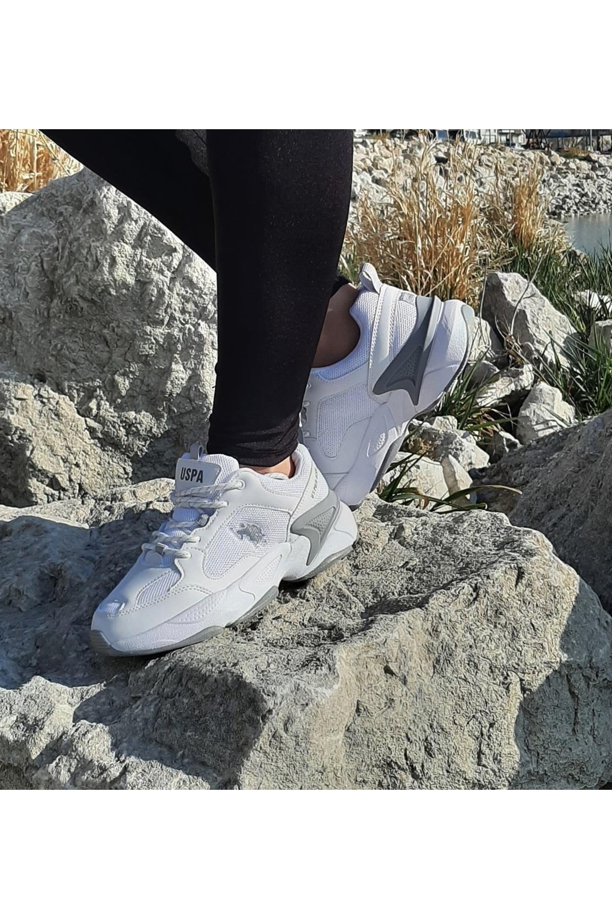 U.s.polo Maybe Beyaz Içi Fuspetli Kalın Taban Kadın Spor Ayakkabı / Beden : 37 / Cinsiyet : Kadın / Kız