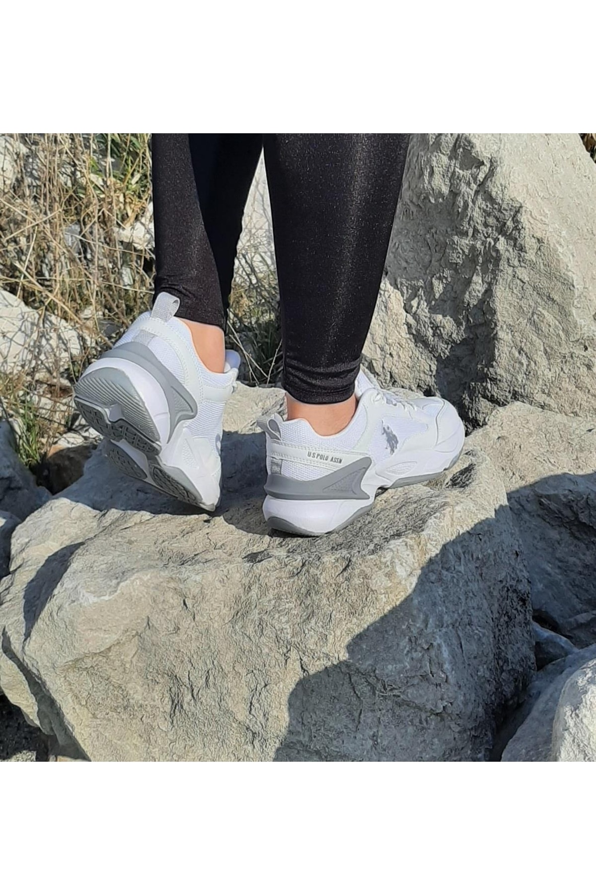 U.s.polo Maybe Beyaz Içi Fuspetli Kalın Taban Kadın Spor Ayakkabı / Beden : 37 / Cinsiyet : Kadın / Kız