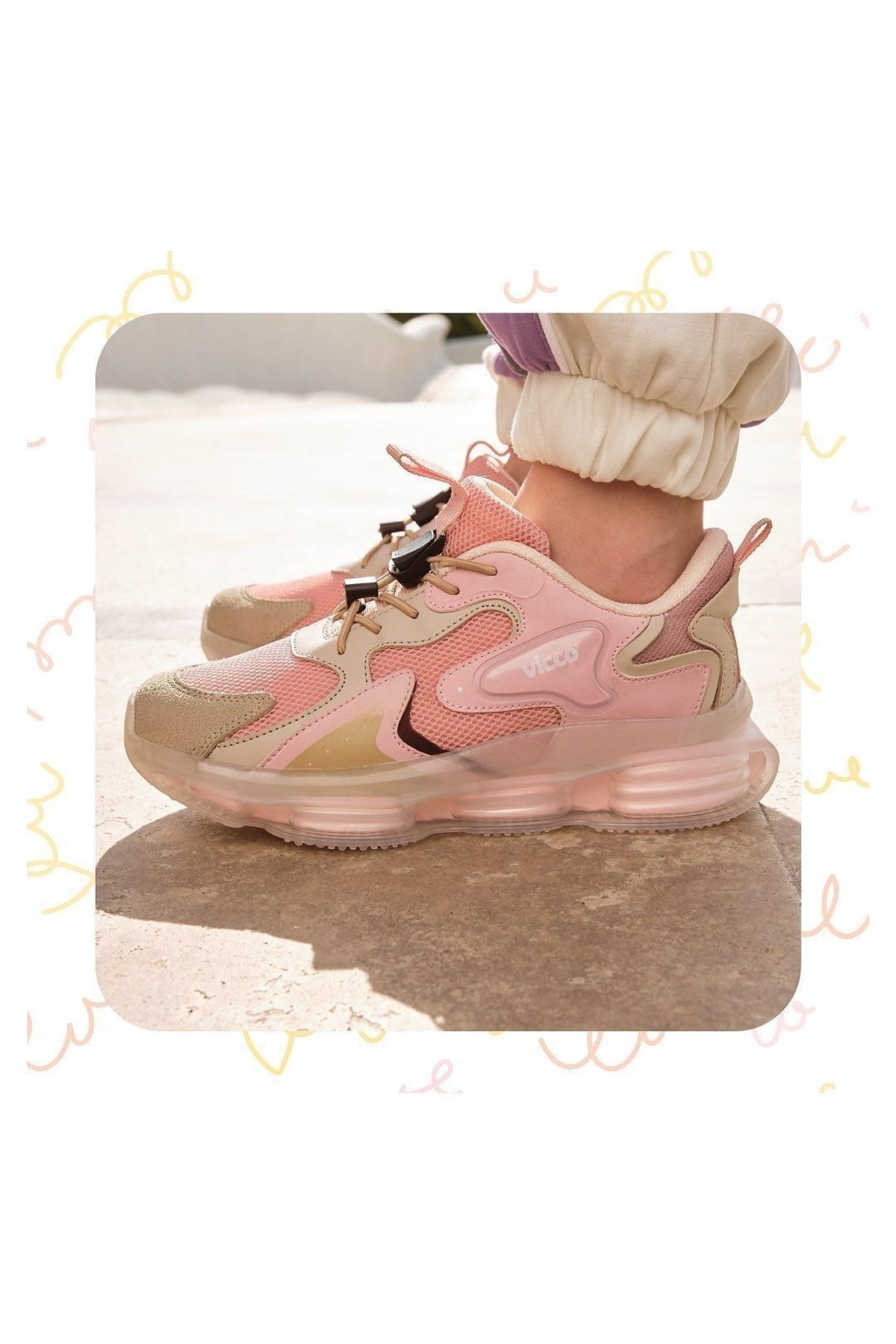 Mask Ortopedik Kız Çocuk Pudra Sneaker / Beden : 35 / Cinsiyet : Kadın / Kız